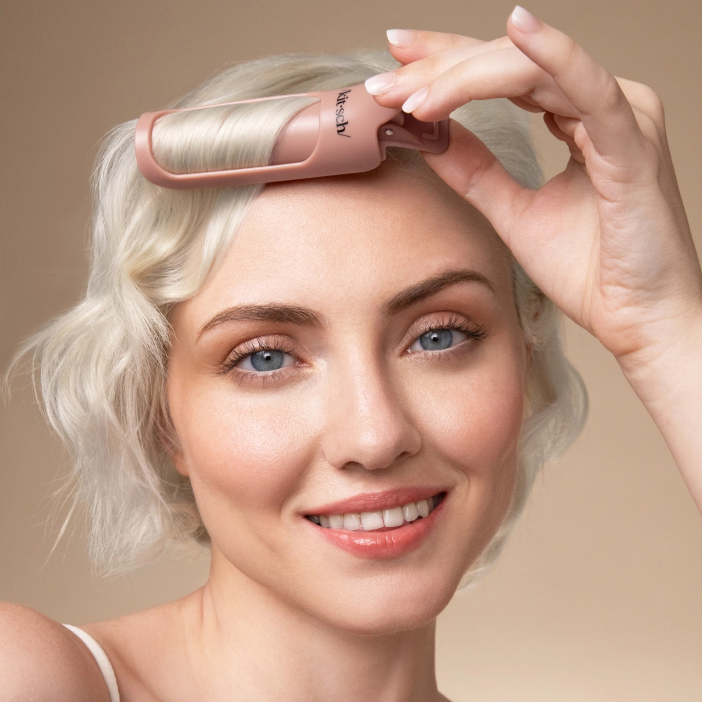 a pair of hair volumizing rollers. 