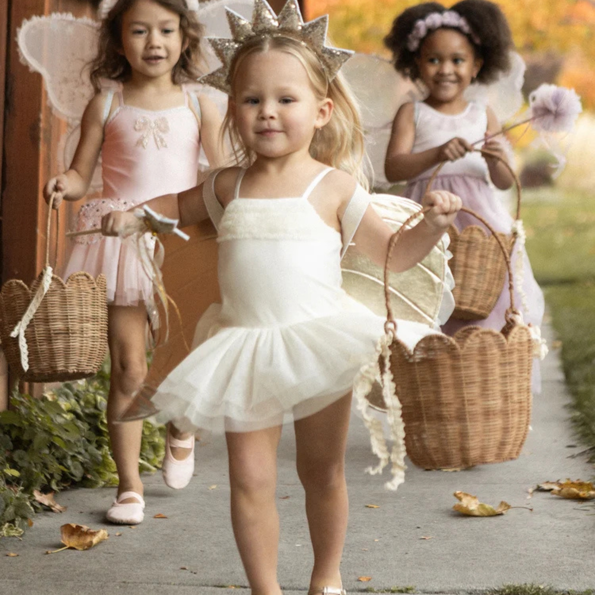 A white tutu onesie