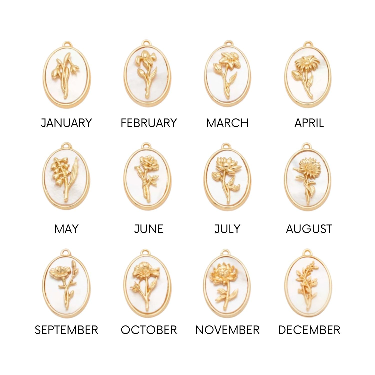 Katrina Birth Flower Necklace