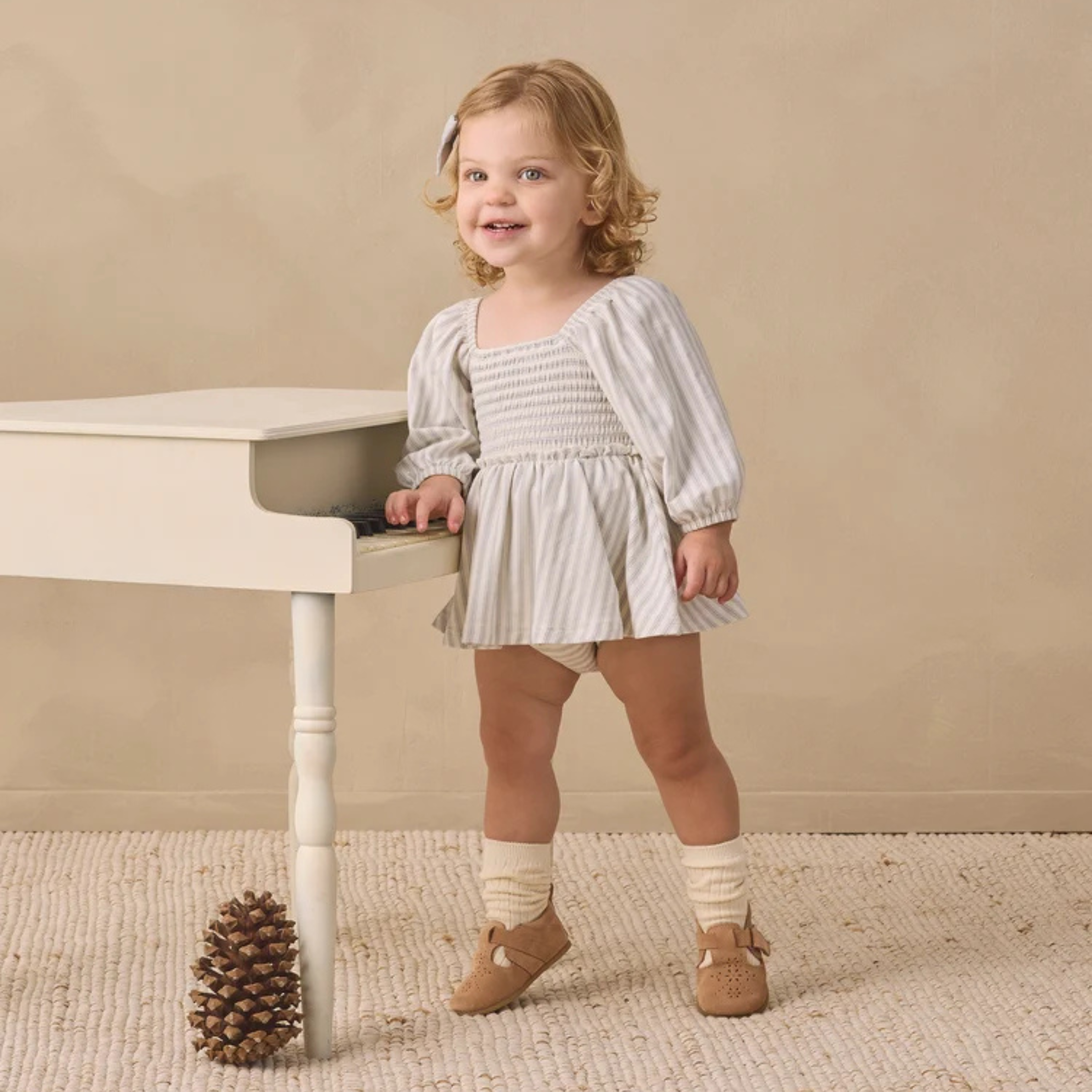 a striped children's romper
