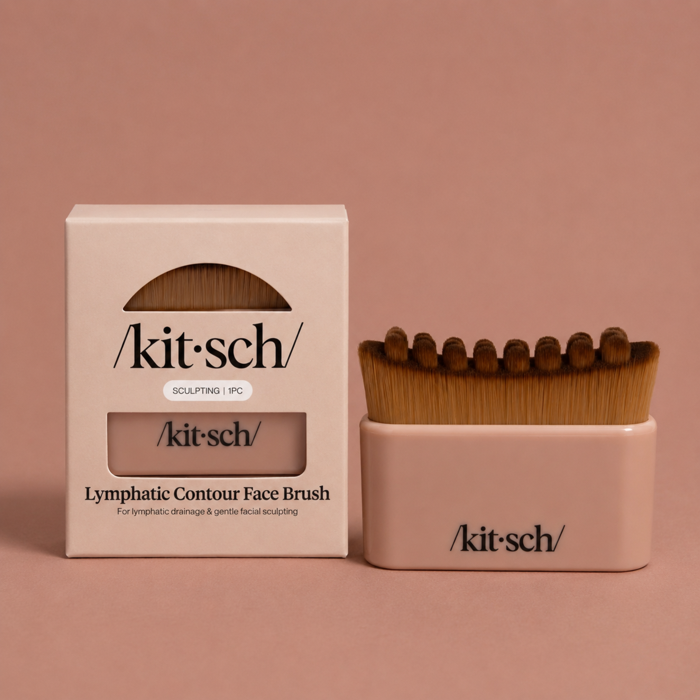 a lymphatic contour face brush.