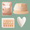 A face mask called "pearl" in a rose gold package, a an hat with white script that reads" mamacita", a greeting card with floral detail that reads "happy mother's day" and a white ceramic dish that is heart shaped.