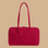 A cherry red medium handbag. 