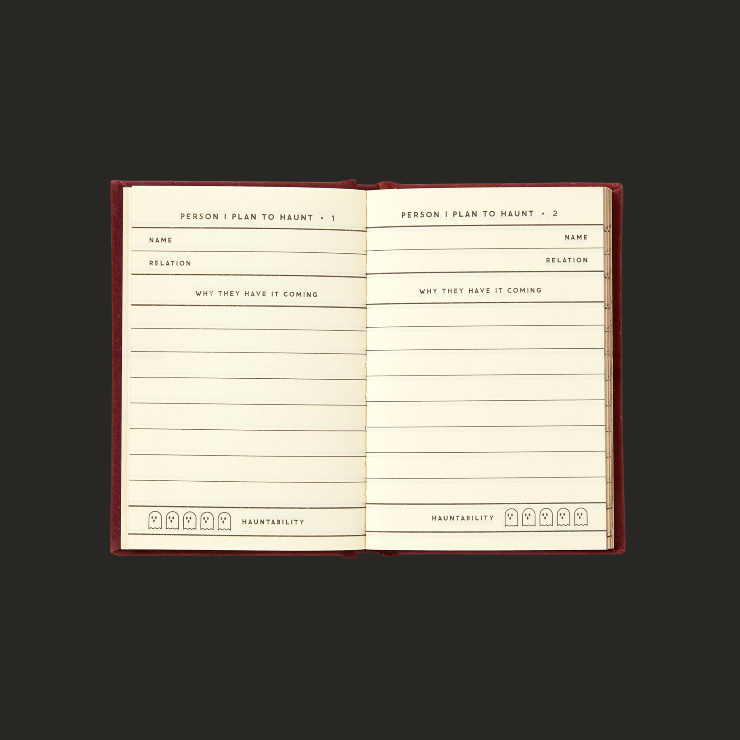 people i plan to haunt diary
