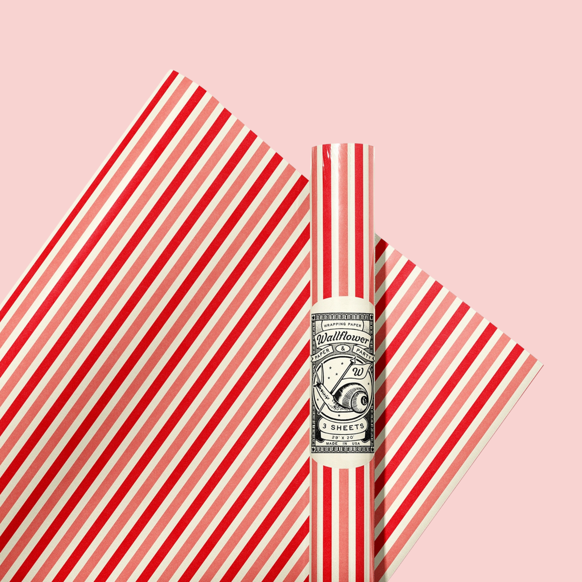 Red__Pink_Stripe_Wrapping_Paper