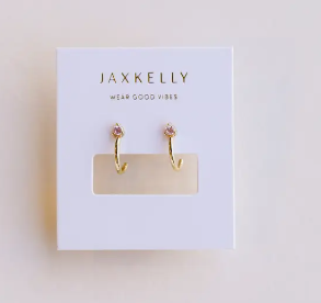 Open Mini Hoop Earring | Pink