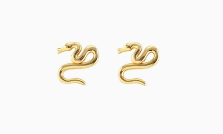 Tiny Snake Stud Earrings