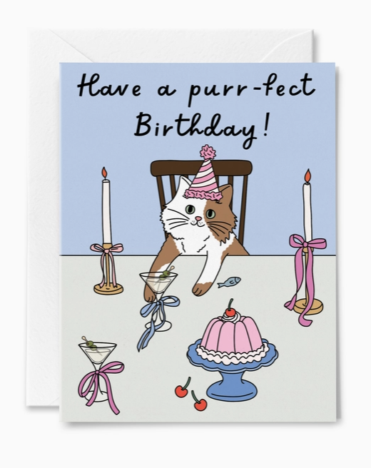 Purr-Fect Birthday Card