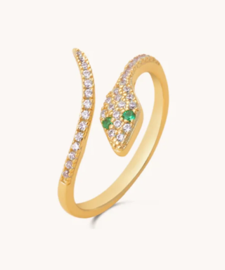 Snake Adjustable Ring | Gold