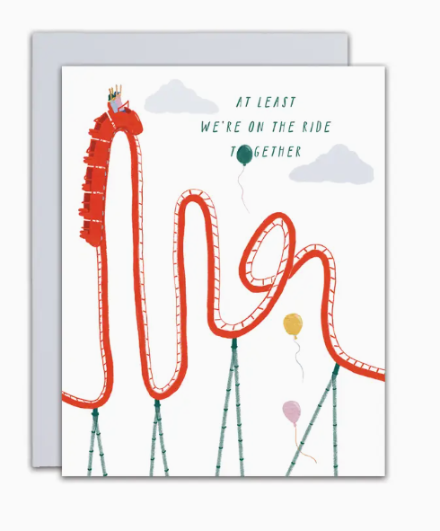 Roller Coaster Encouragment Card