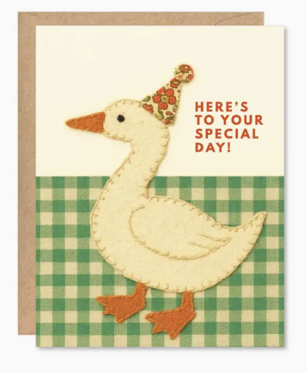 Special Day Duck Birthday Card
