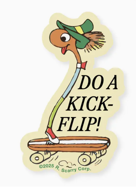 Richard Scarry® - Lowly Kickflip Sticker