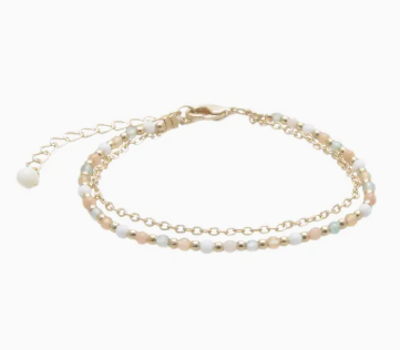 Good Fortune + Growth Healing Layered Bracelet | 2mm