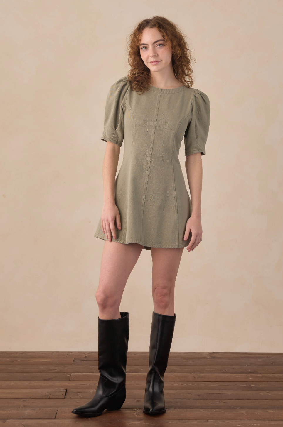 Levi Mini Dress | Dark Sage