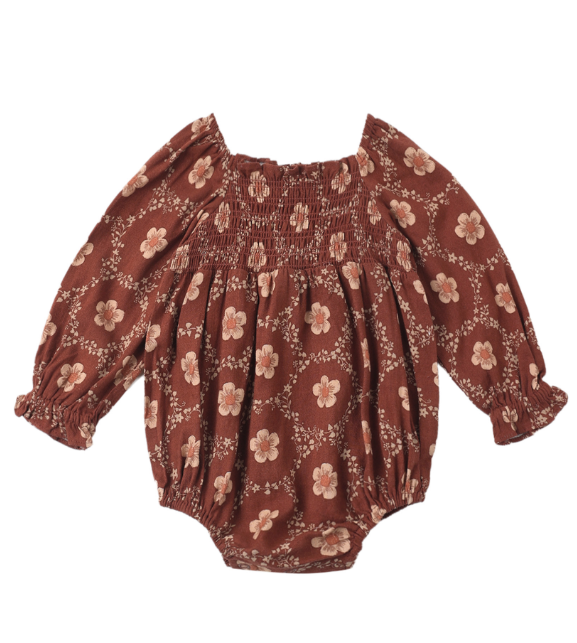 Adelaide Romper | Brick Daisies