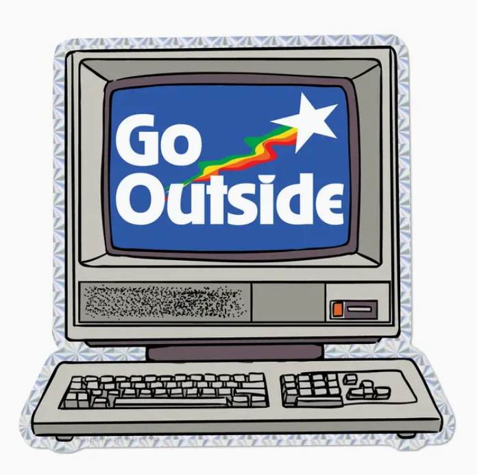 Go Outside Sticker