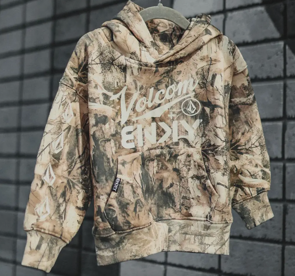 Kids Graphic Hoodie Bnky X Volcom Leaves and Limbs