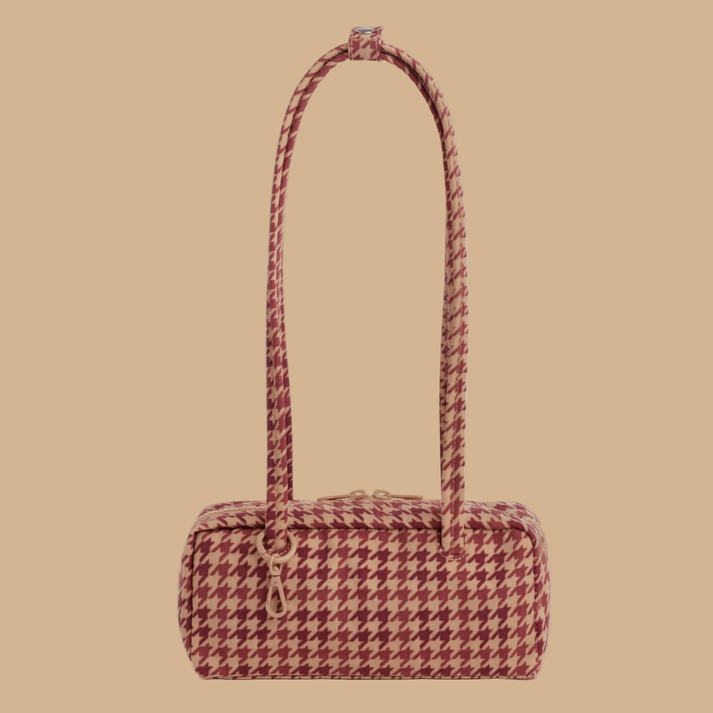 Small Bowler Bag | Tan Houndstooth – Pigment