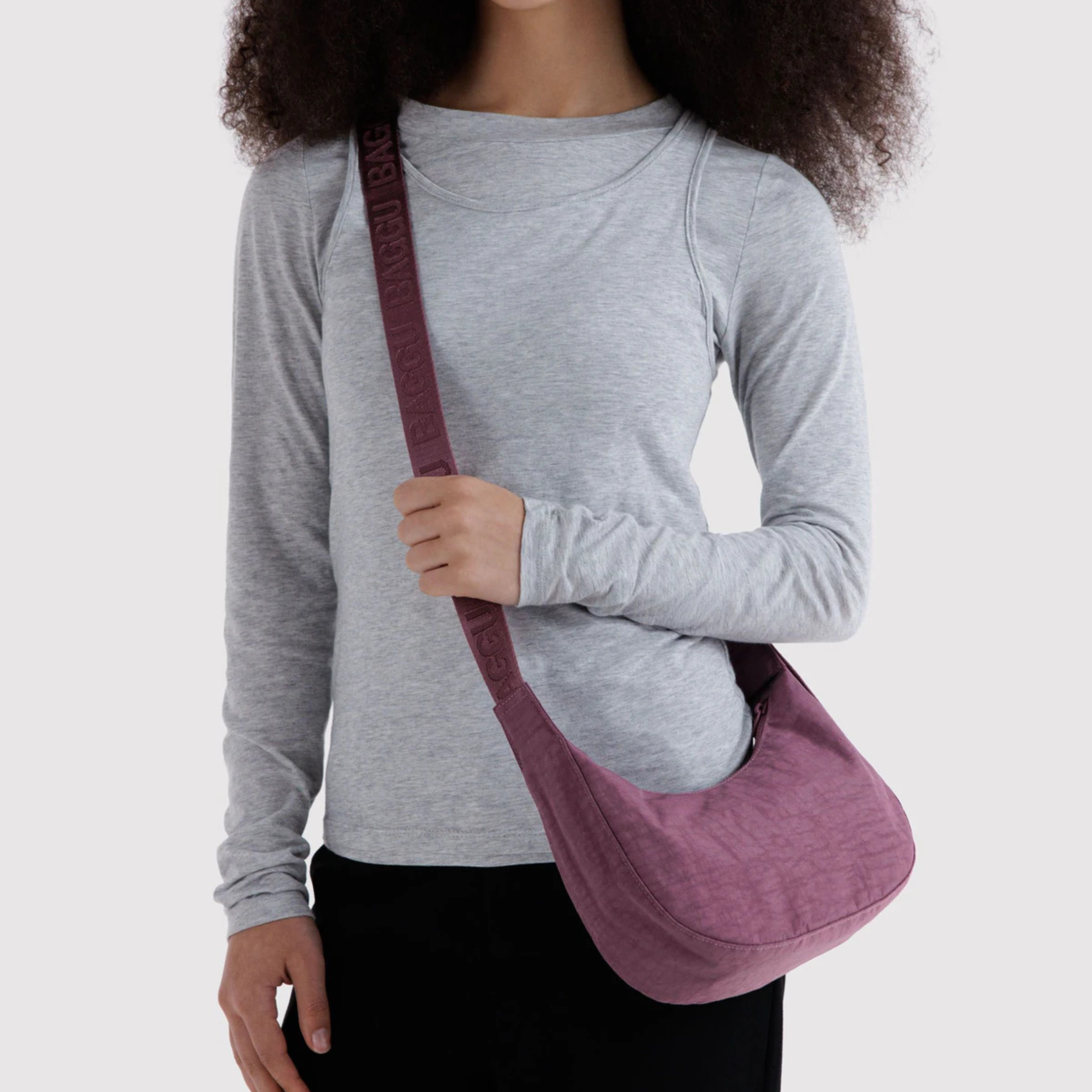 Small Crescent Bag Wild Plum
