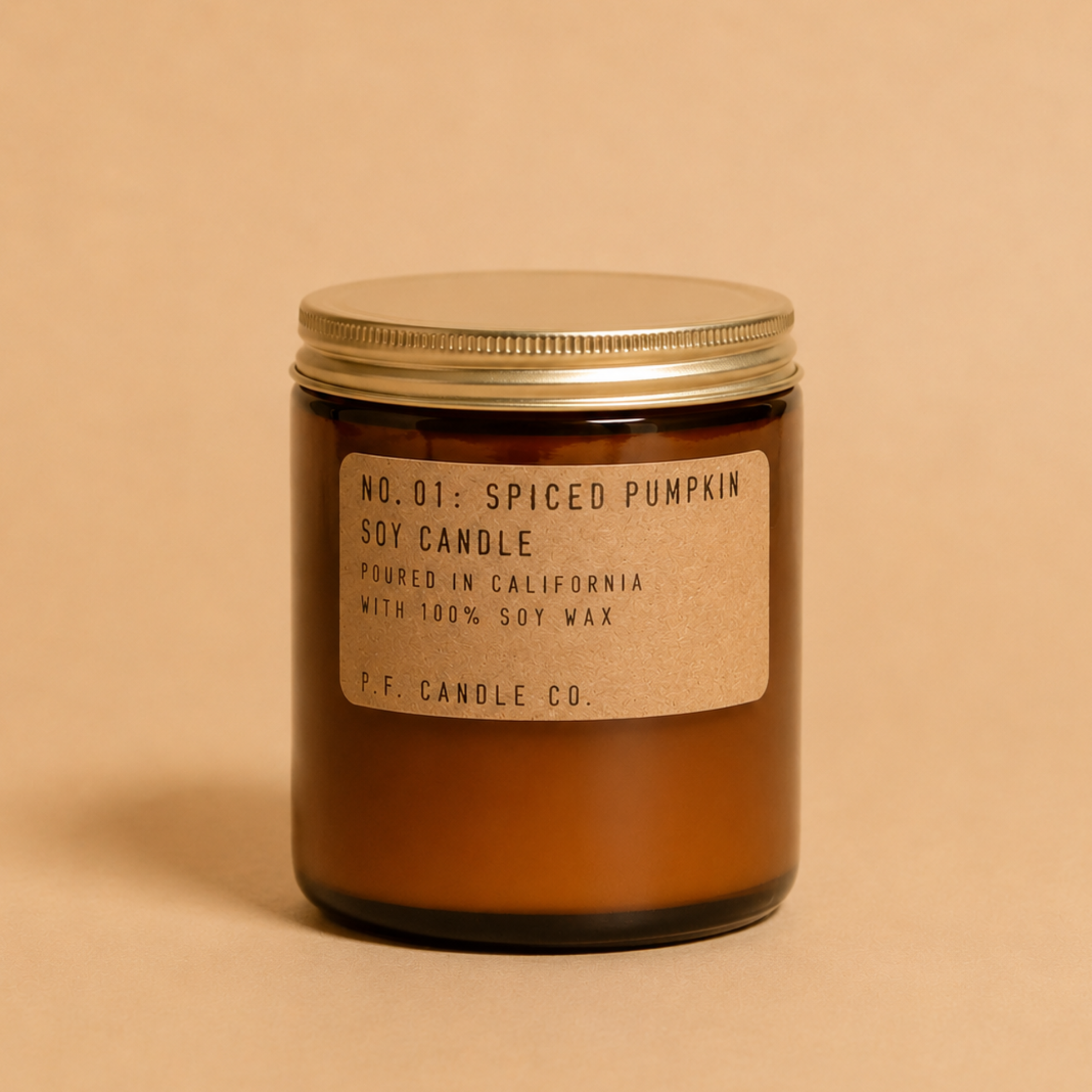 no 01 spiced pumpkin soy candle