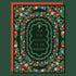 Decorative card with floral border and 'Tis the Season to be Merry' text on a red background