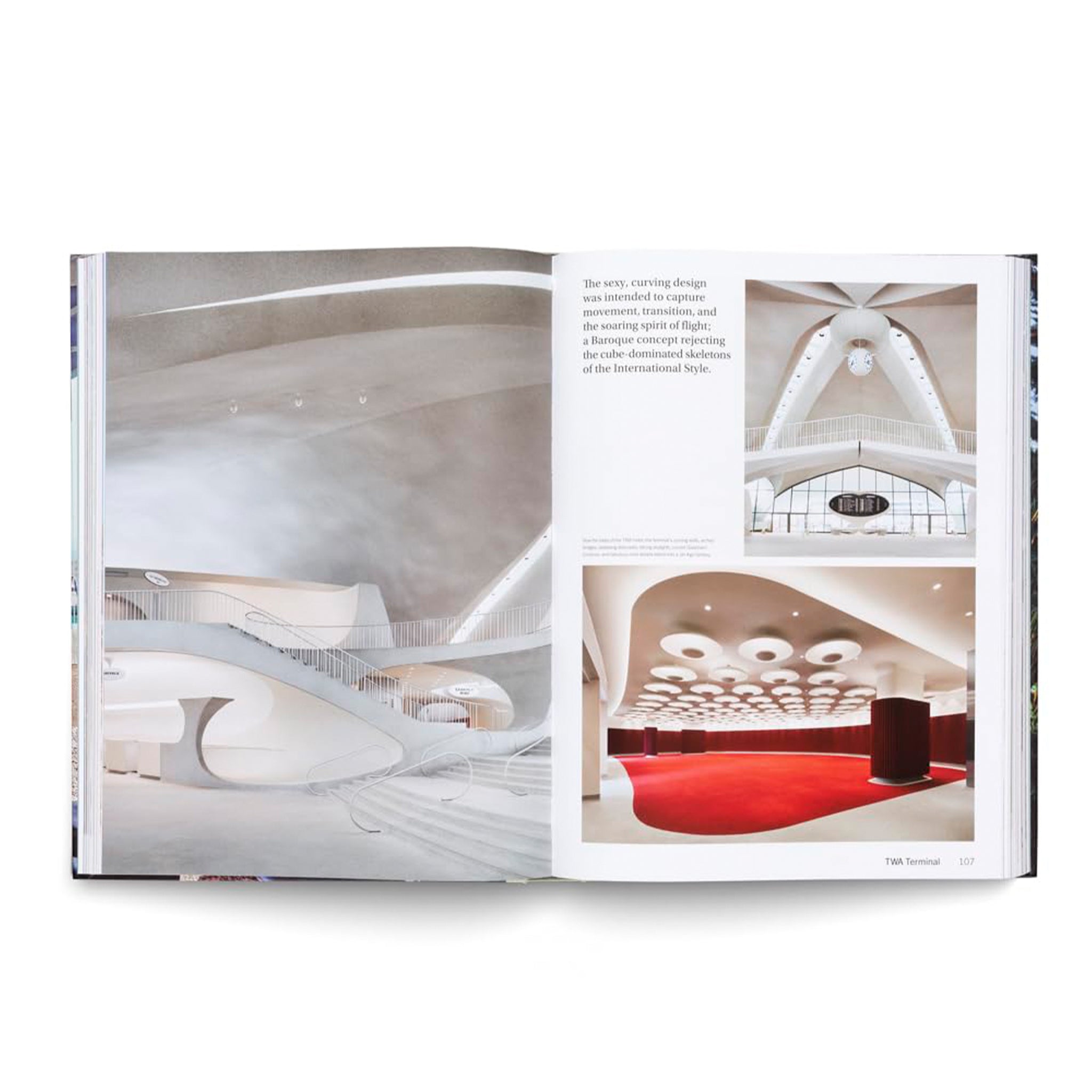 A book cover with an interior with text that reads, "American Icons The Architecture of the United States Visions and Defiance'. 