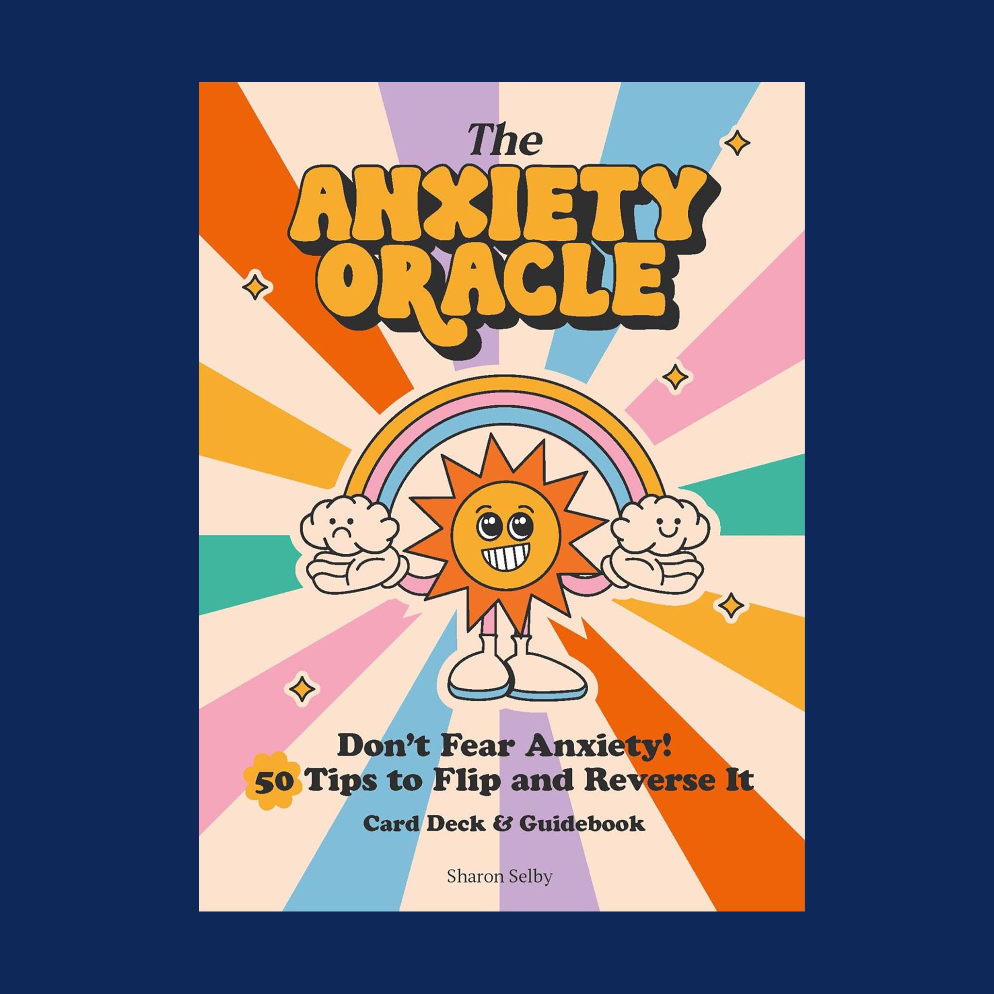 "The Anxiety Oracle Don't Fear Anxiety! 50 Tips To Flip and Reverse It Card Deck & Guidebook".