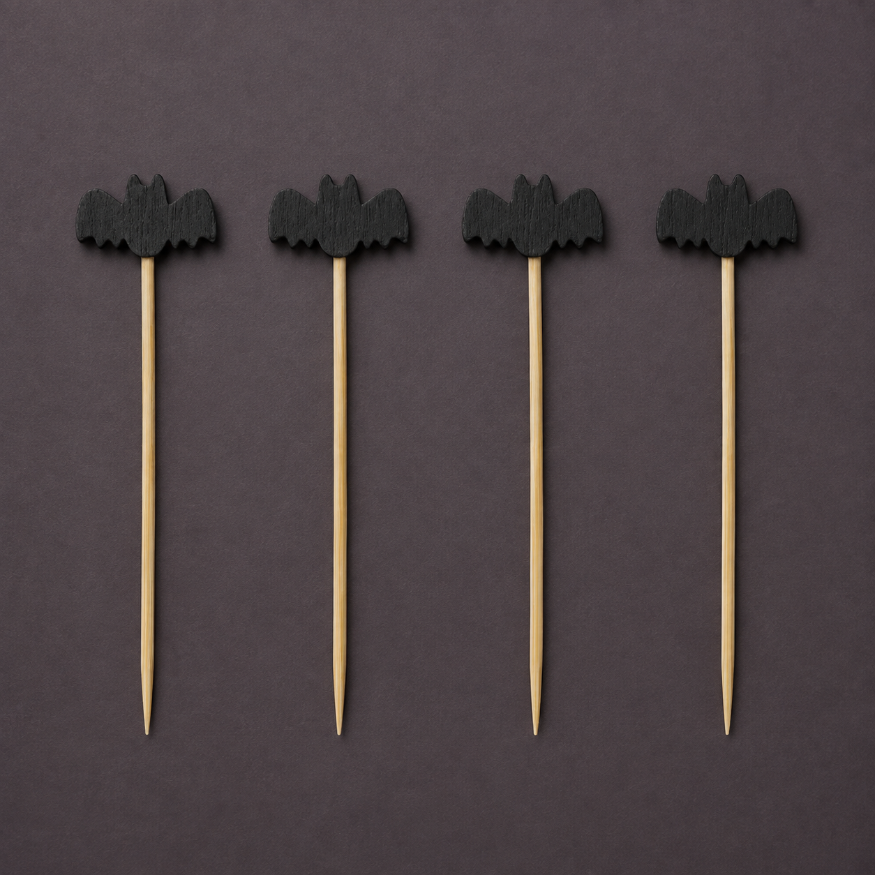 Bat Bamboo Single Use Picks | Set of 20