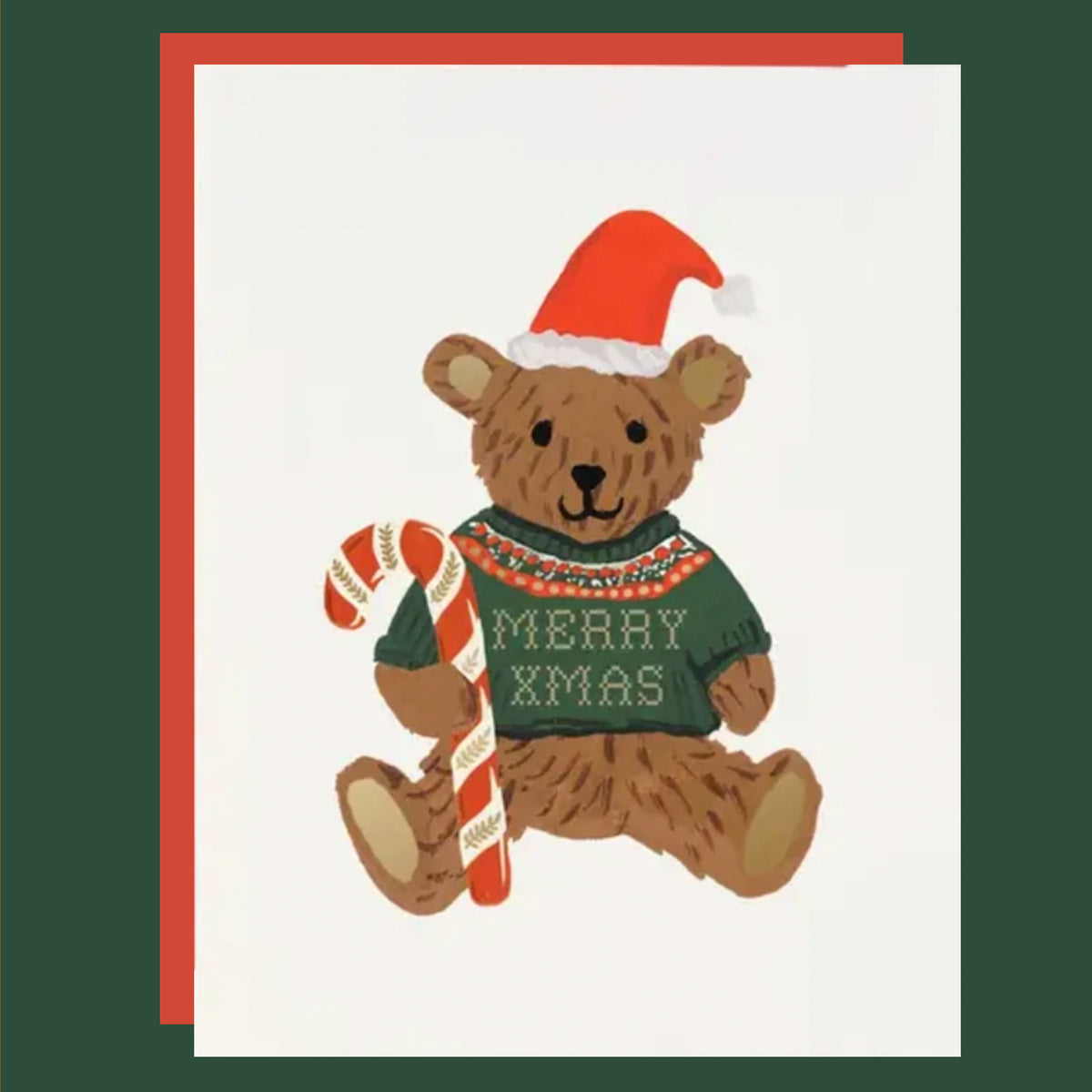 A bear holiday card. 