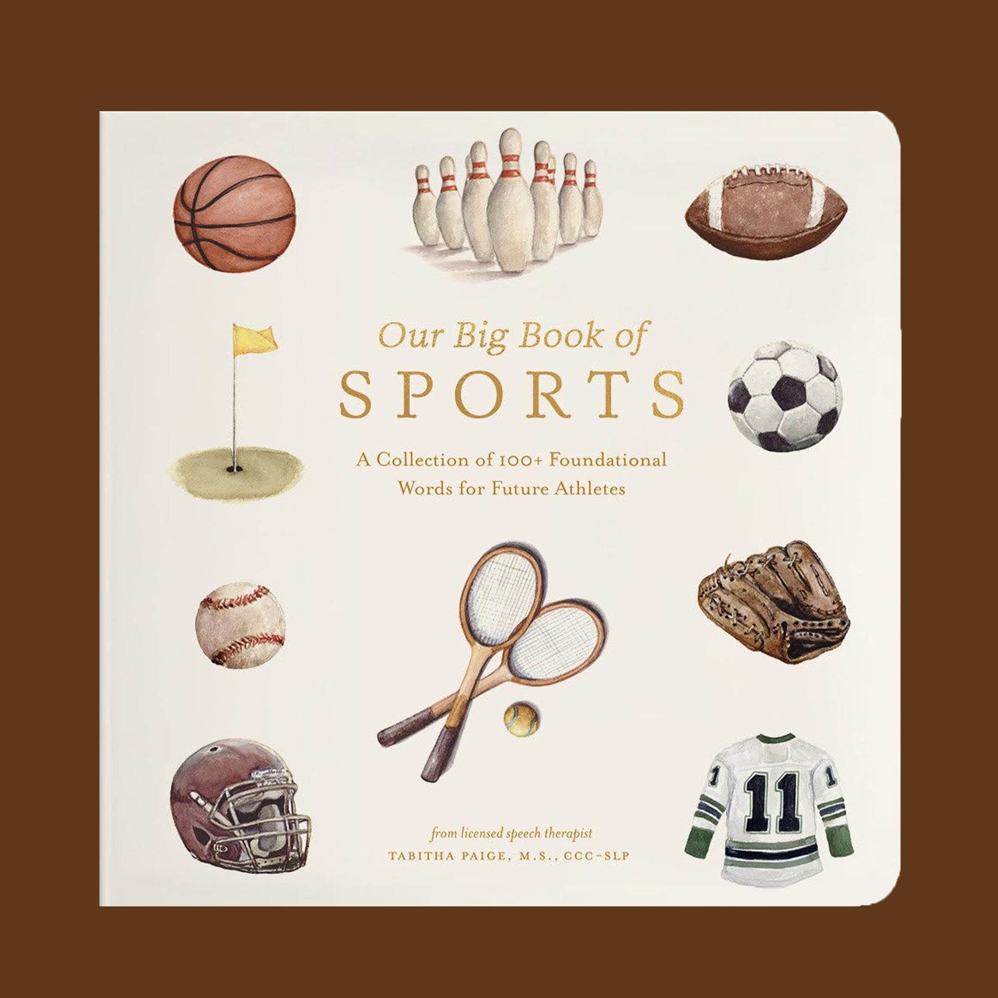 A book filled with sport related photos and words. 