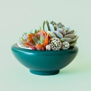 green footed low bowl