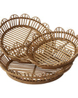 Three flower shaped baskets trays, each sold separately. 