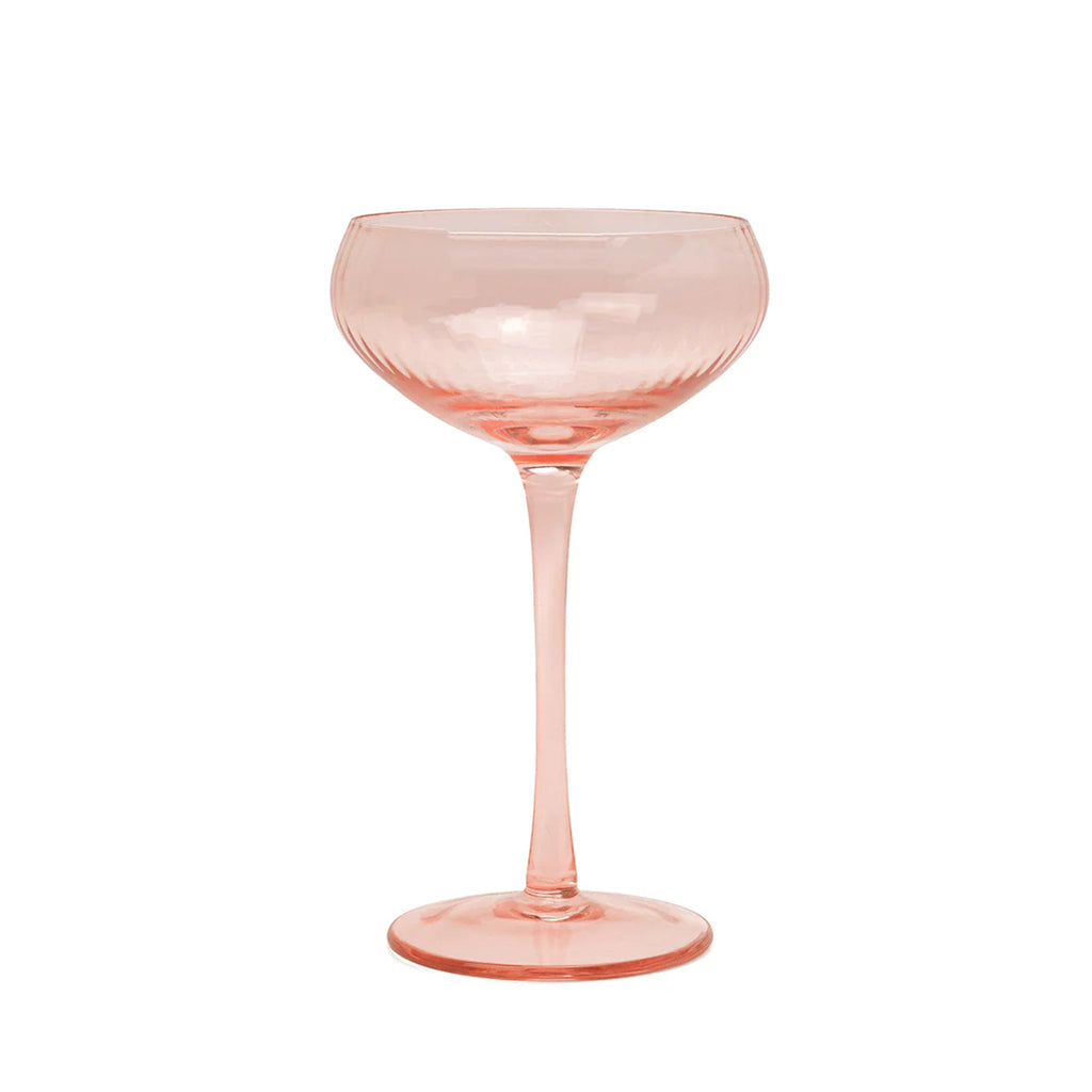 The Lou Coupe Glass Set of 2 - Smoke