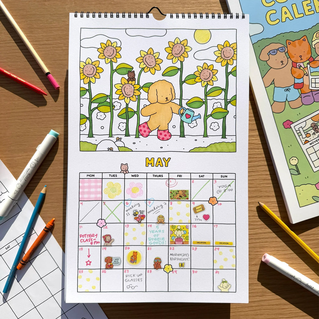 Bobbie Goods Coloring Undated Calendar – Pigment