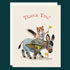 "Thank You" chipmunk and donkey card. 