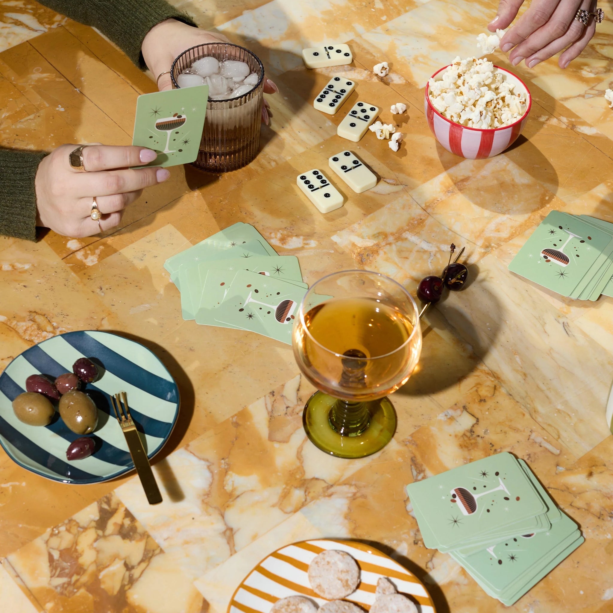 A set of conversation starter cards. 