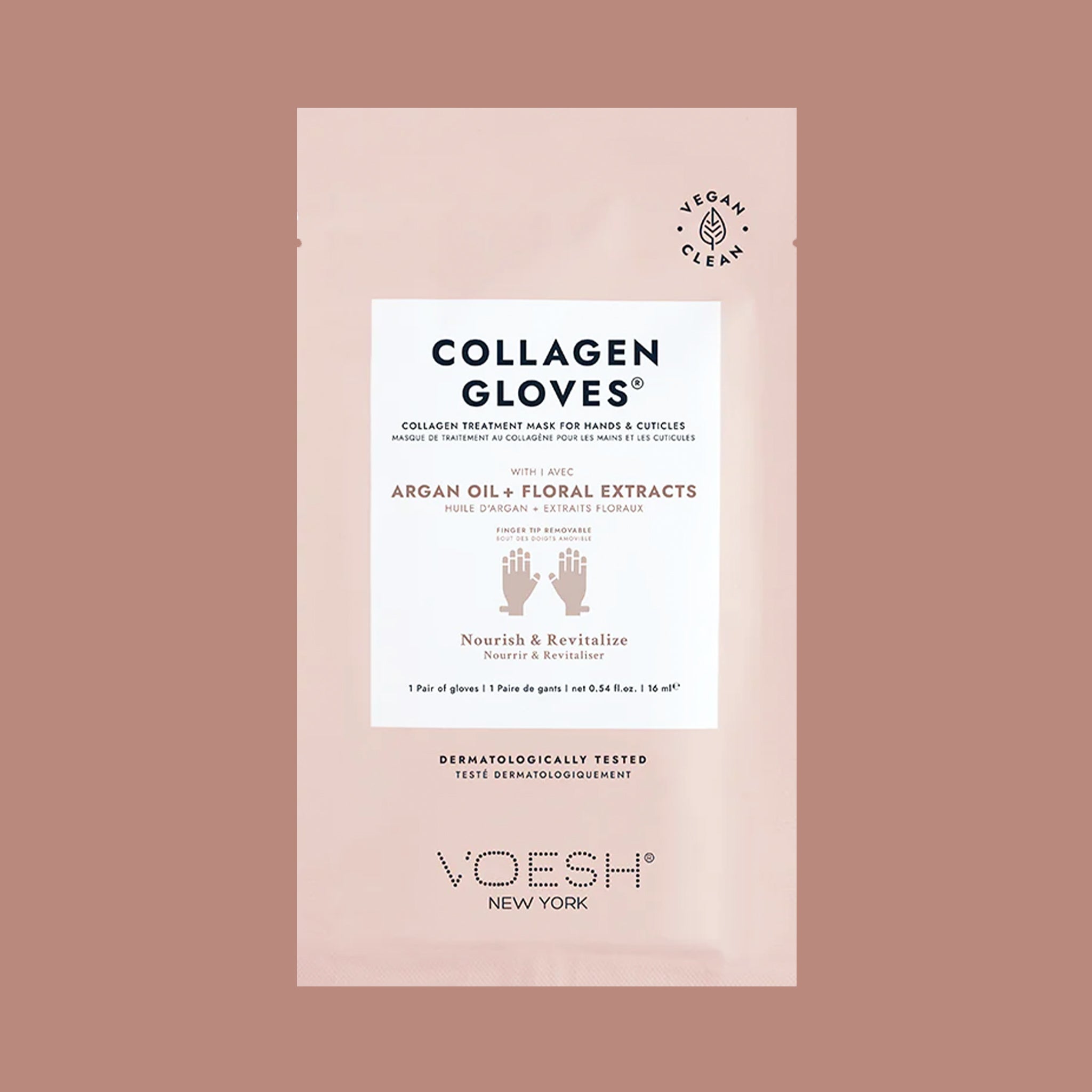 "Collagen Gloves Argan Oil + Floral Extracts".