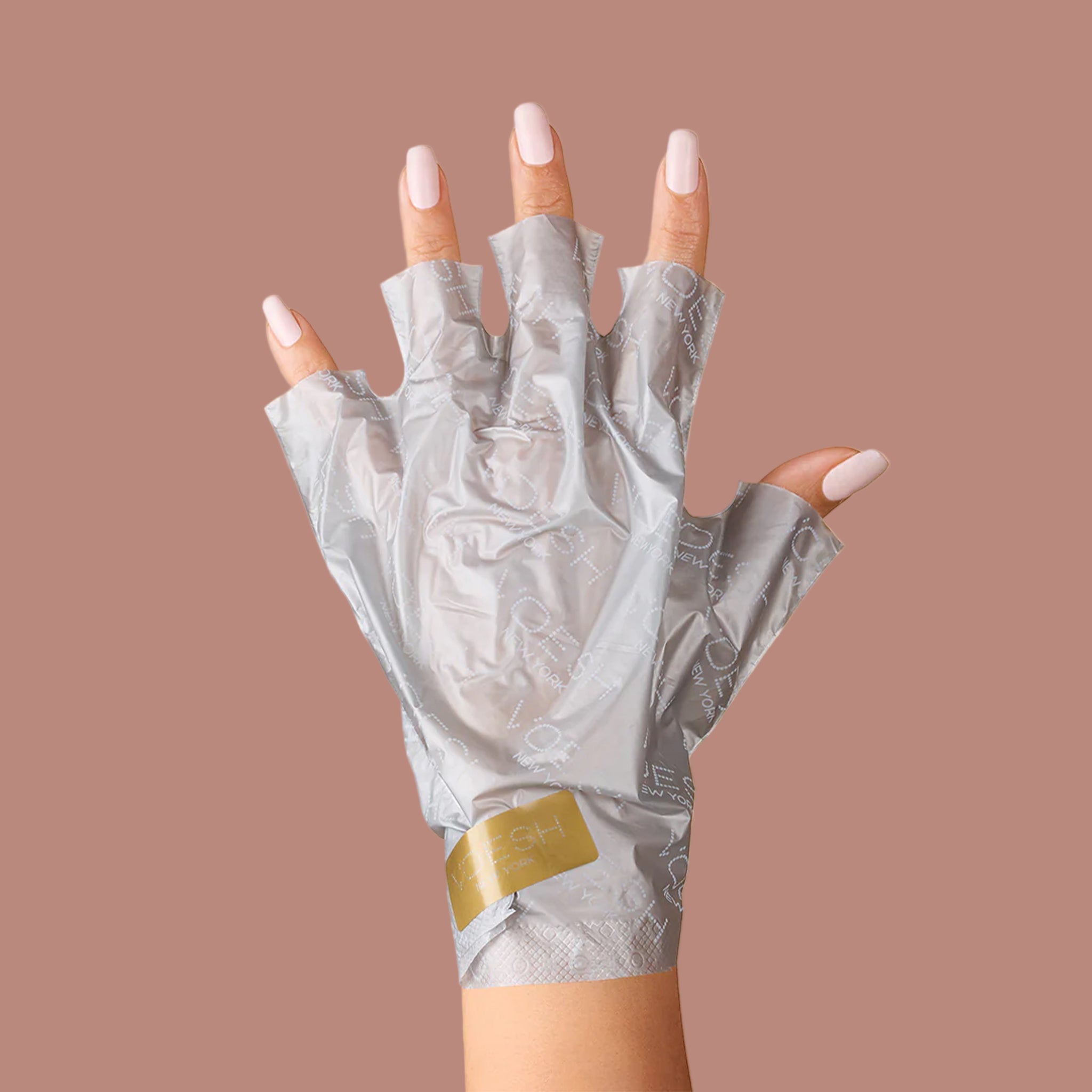 A pair of collagen gloves. 