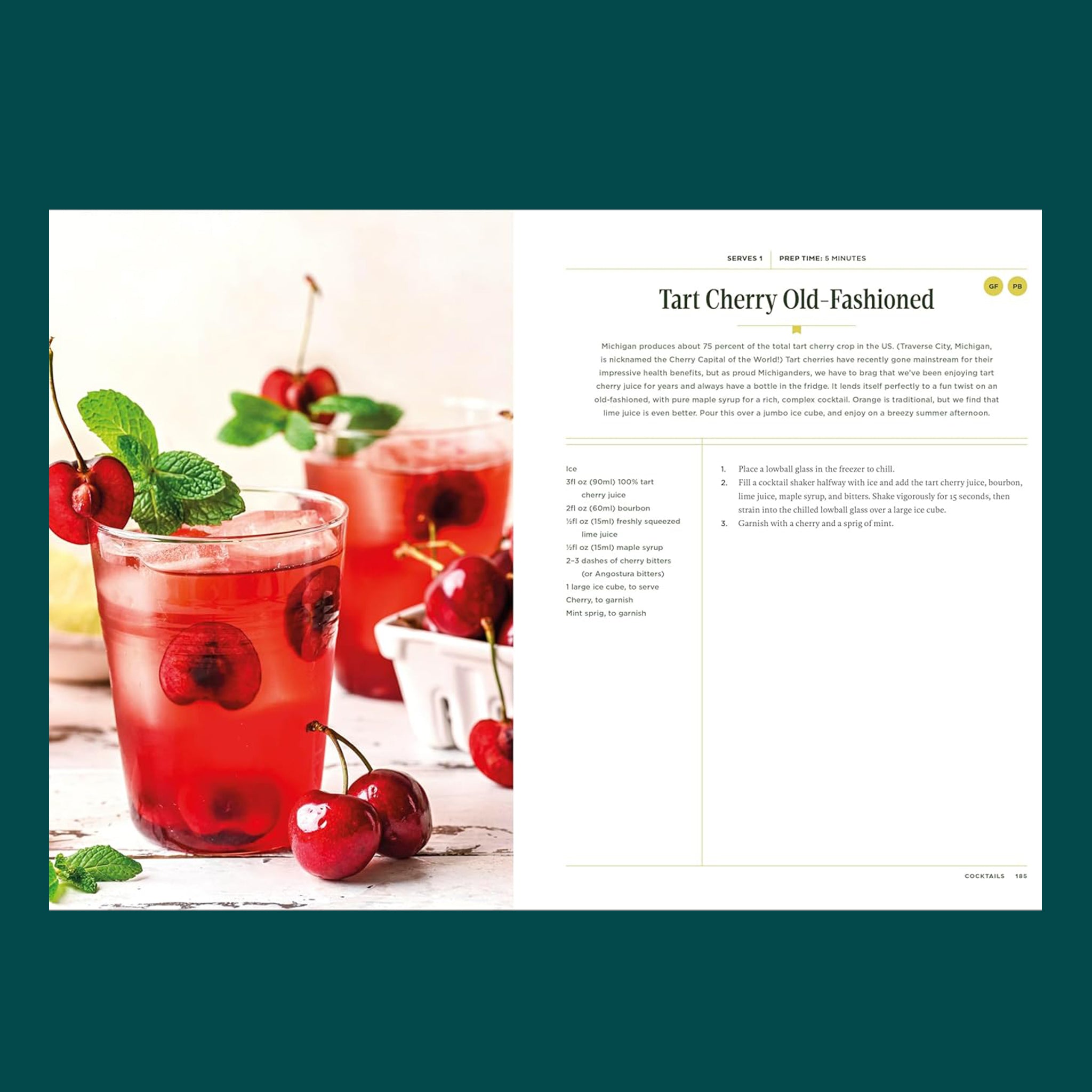 Tart cherry old-fashioned