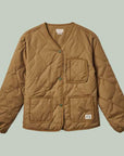 light brown quilted jacket