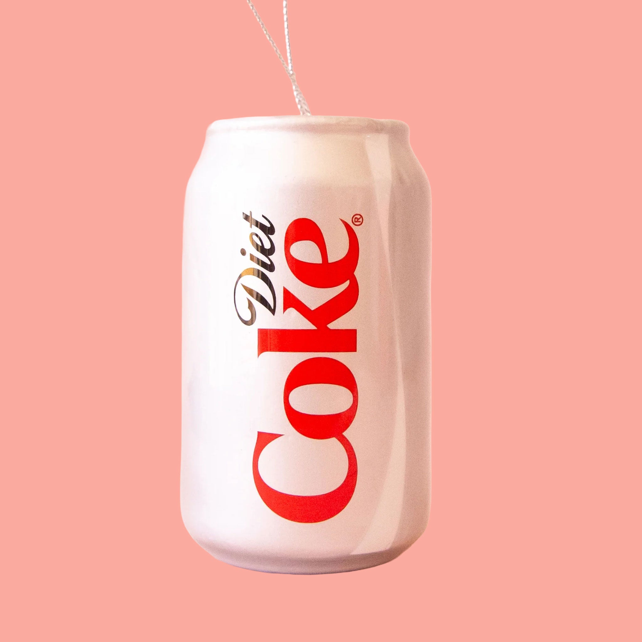 A Diet Coke can shaped ornament.