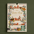 2027 Garden Study illustrated calendar on a green background