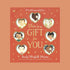 "A Celebration of Love This is a Gift for You Emily Winfield Martin #1 New York Times bestselling creator of The Wonderful Things You Will Be" along with a photo on the book cover with heart shaped cutouts and little boys and girl illustrations behind each one. 