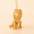 Gold lion ornament. 