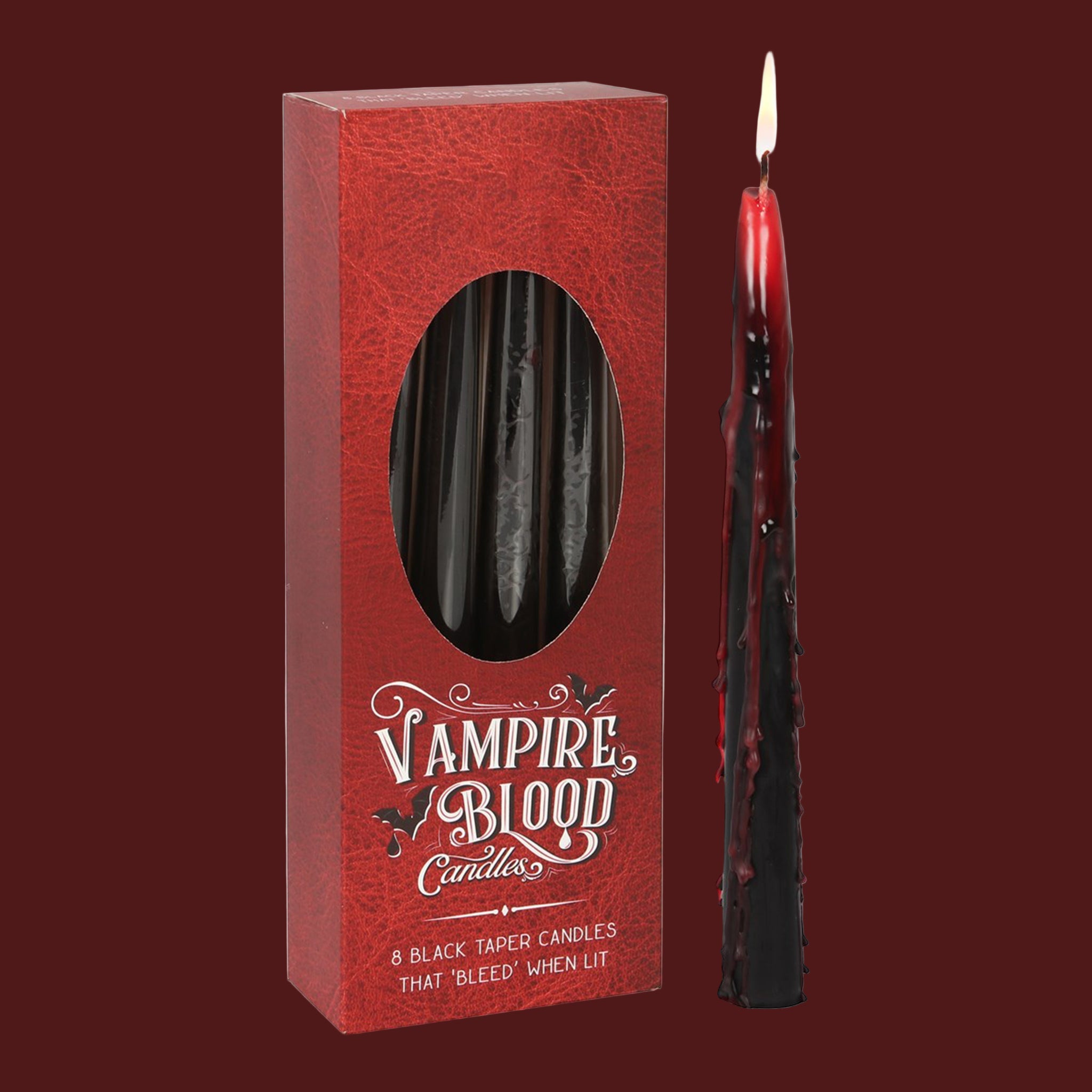 Gothic Vampire Blood Halloween Taper Candles
