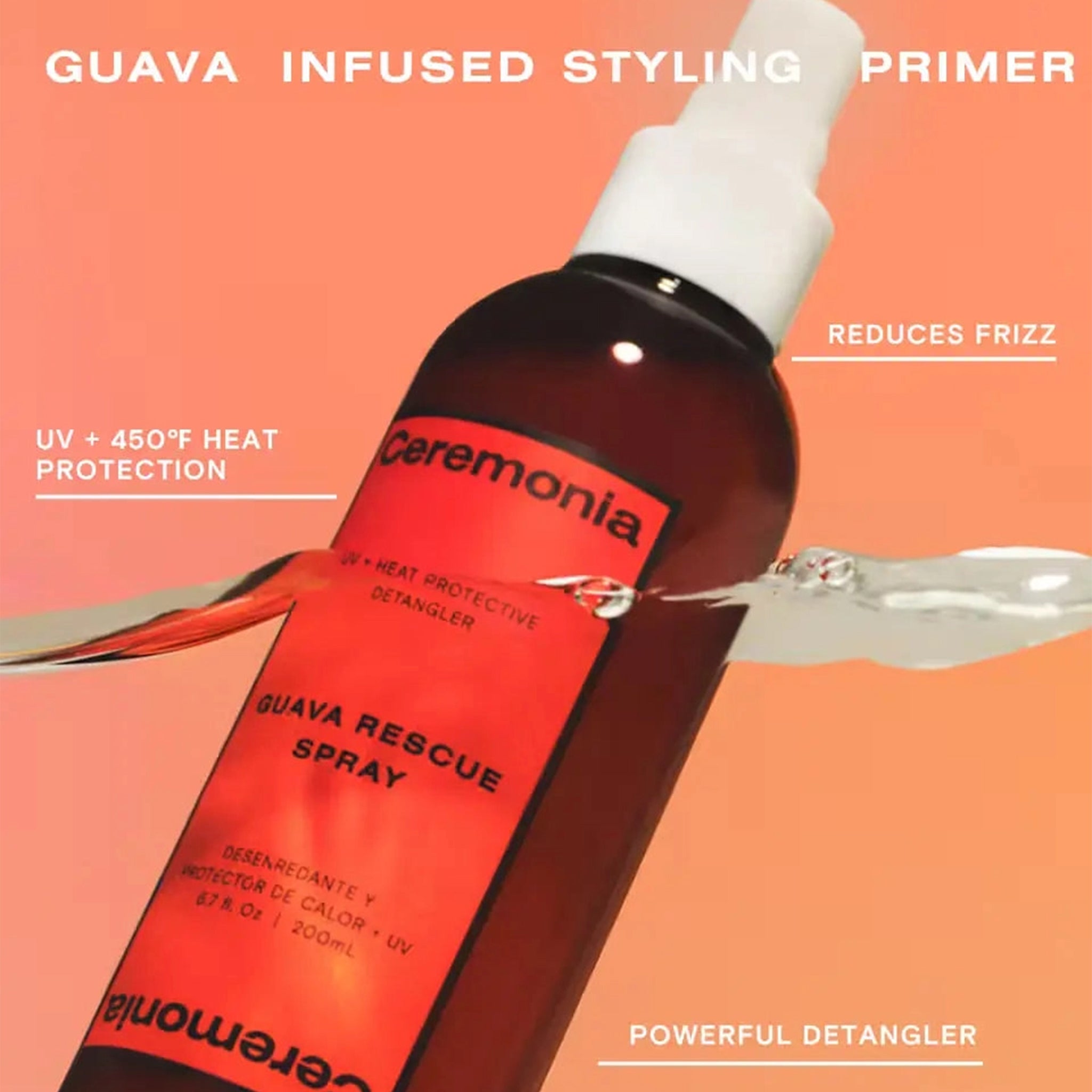 Ceremonia Guava Rescue Spray Guava Infused Styling Primer