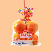 A bag of hamburger buns shaped ornament. 