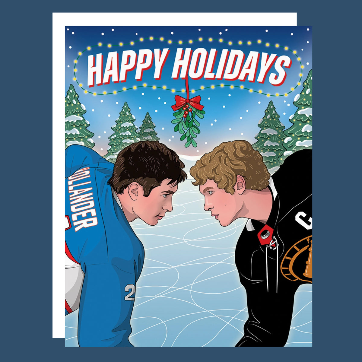 Heated Rivalry Happy Holidays Card