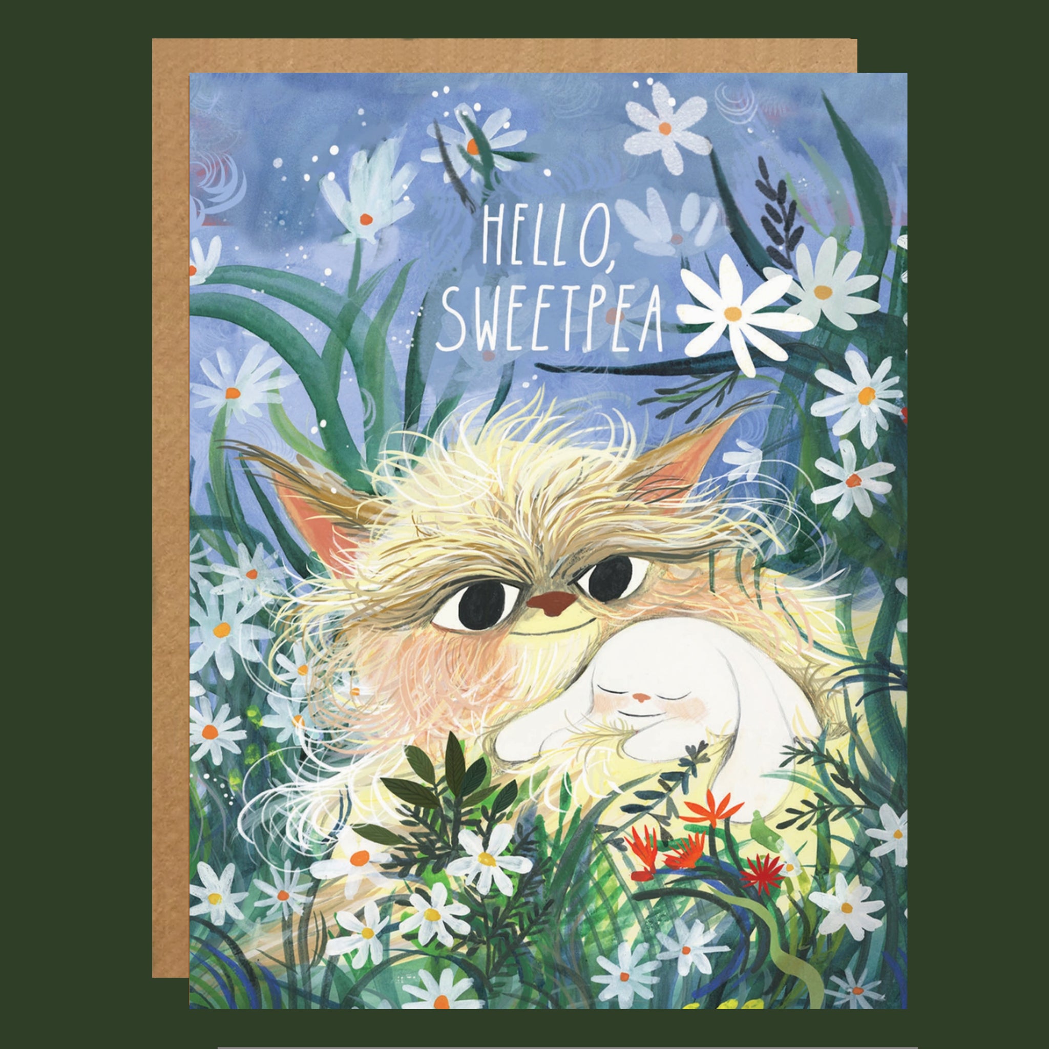 A card with "Sweetpea"