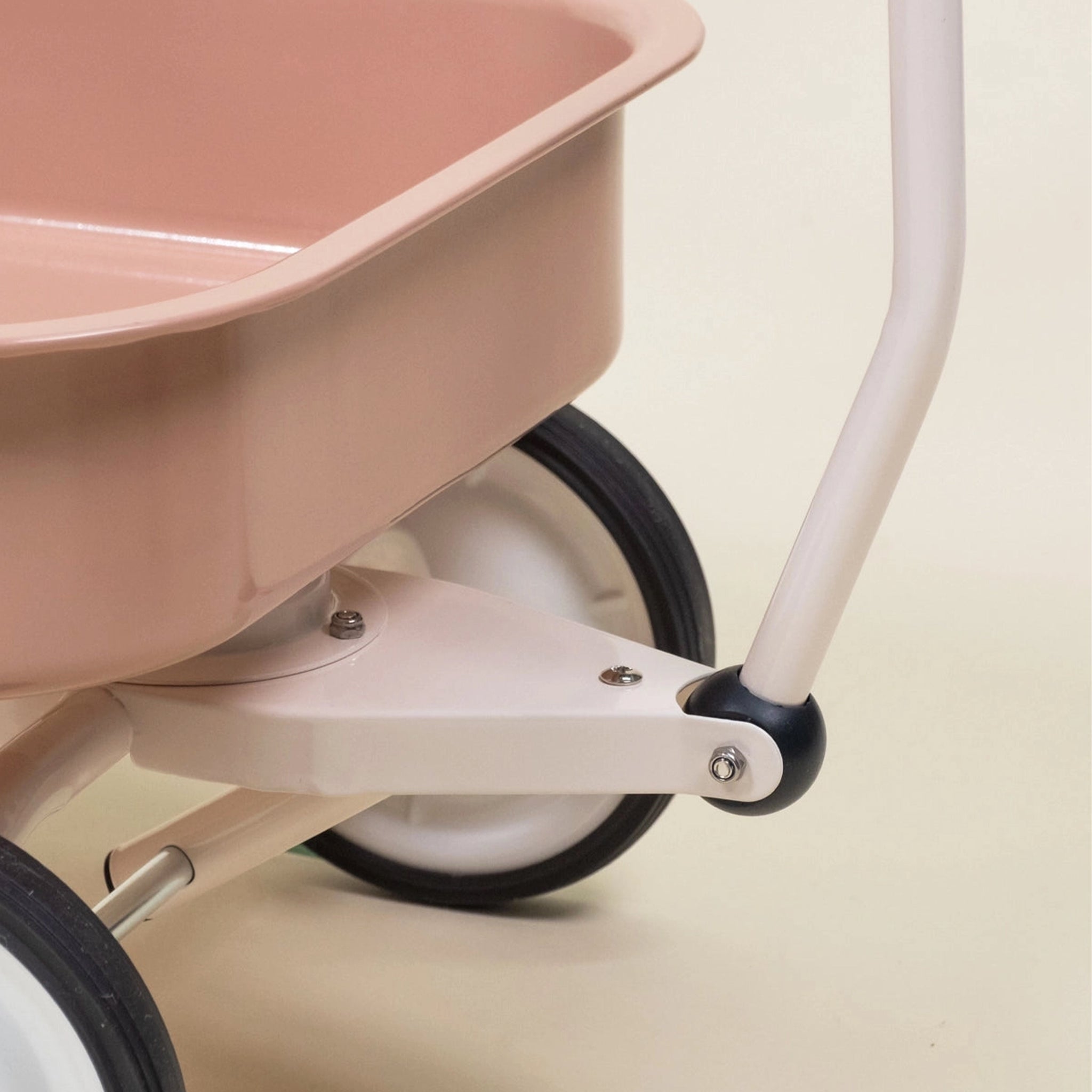 A light pink wagon. 